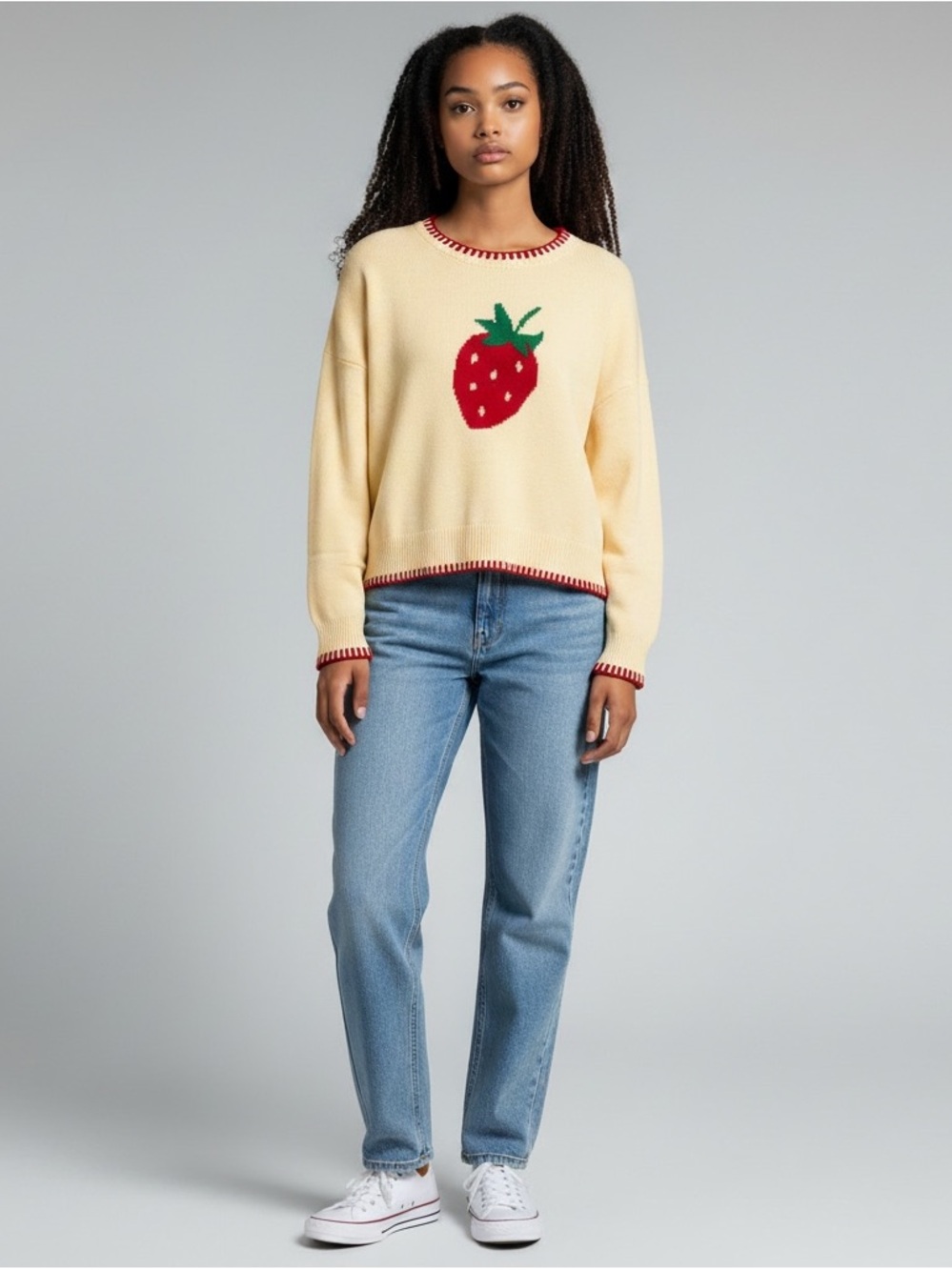 🍓blu pepper strawberry sweater - Picture 3 of 5